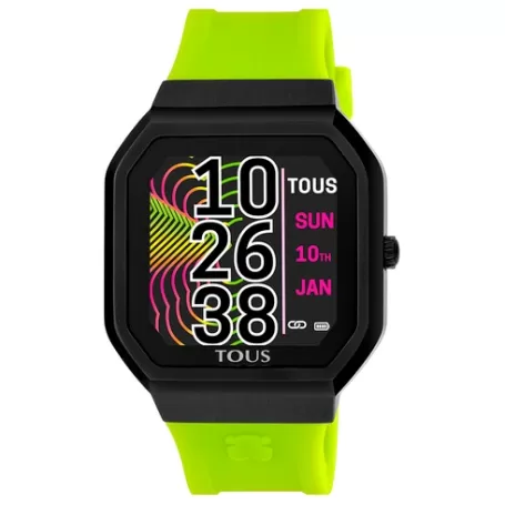 New Montre smartwatch B-Connect avec bracelet en silicone vert Pour Elle | Pour Lui