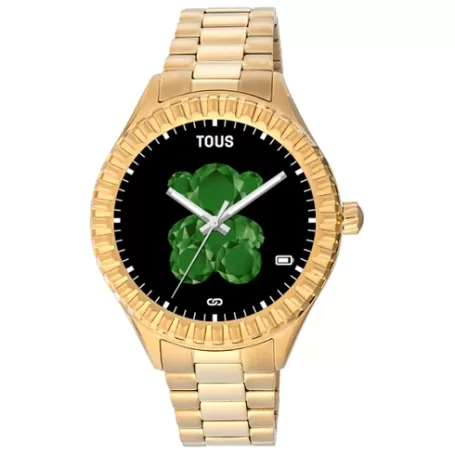 Clearance Montre Smartwatch T-Bear Connect avec bracelet en acier IP doré Pour Elle | Smartwatches