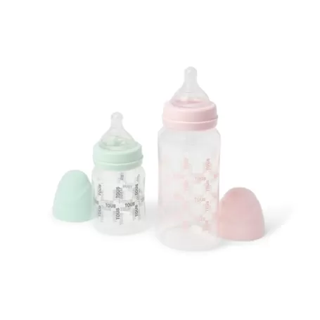 Clearance Pack of 2 baby bottles in Square pink Bébé | Accessoires