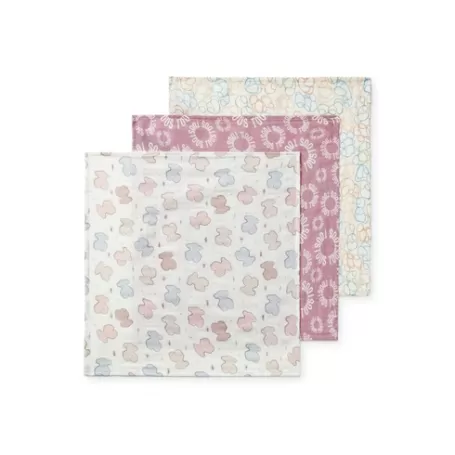 Flash Sale Pack of 3 muslins in MMuse pink Bébé