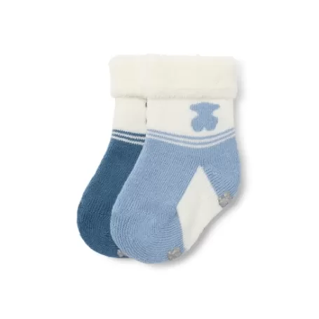 Best Sale Pack of 2 pairs of baby socks in SSocks blue Accessoires