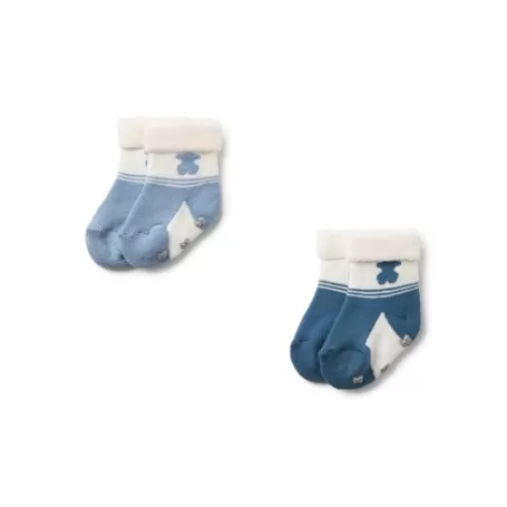 Best Sale Pack of 2 pairs of baby socks in SSocks blue Accessoires