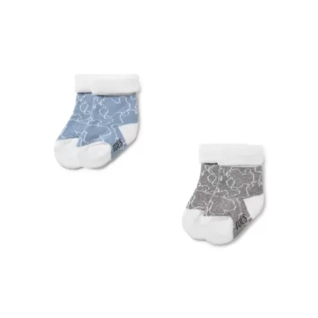 Best Sale Pack of 2 pairs of baby socks in SSocks blue Accessoires