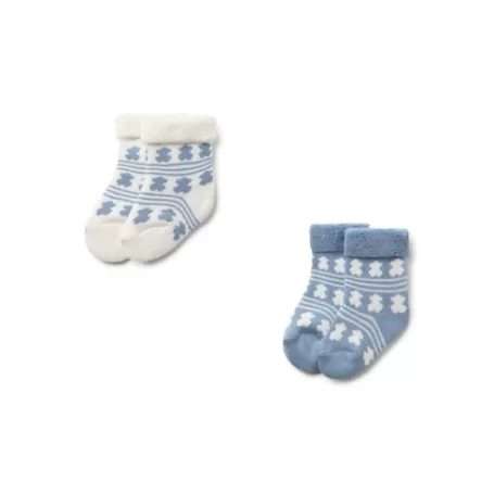 Clearance Pack of 2 pairs of baby socks in SSocks blue Accessoires