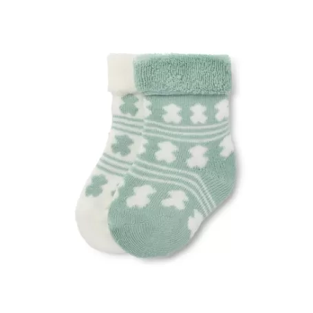 Store Pack of 2 pairs of baby socks in SSocks green Accessoires