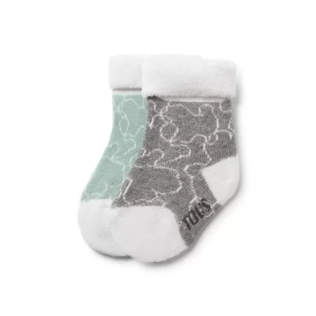 Cheap Pack of 2 pairs of baby socks in SSocks green Accessoires