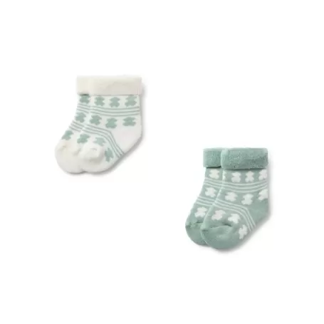 Store Pack of 2 pairs of baby socks in SSocks green Accessoires