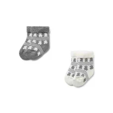 Shop Pack of 2 pairs of baby socks in SSocks grey Accessoires