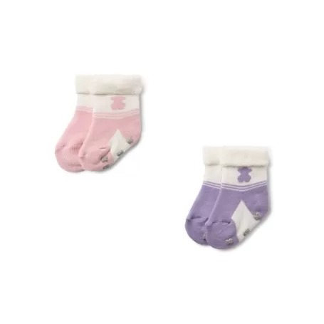 Clearance Pack of 2 pairs of baby socks in SSocks pink Accessoires