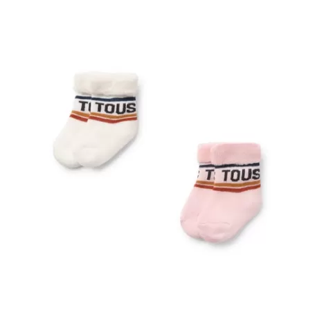 New Pack of 2 pairs of baby socks in SSocks pink Accessoires