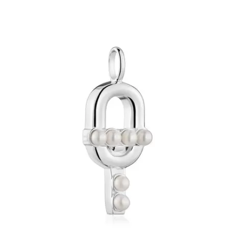 Cheap Pendentif en argent et perles de culture MANIFESTO Pendentifs En Argent | Pendentifs Moyens