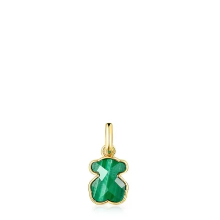 Best Sale Pendentif Icon Color en Argent Vermeil et Malachite Pendentifs En Argent | Pendentifs Petits