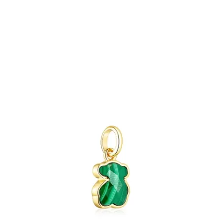 Best Sale Pendentif Icon Color en Argent Vermeil et Malachite Pendentifs En Argent | Pendentifs Petits