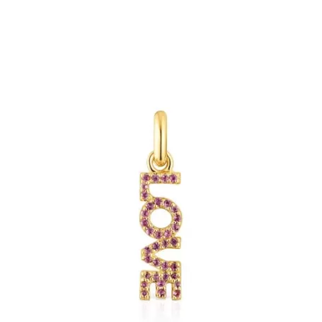 Outlet Pendentif Love Crossword avec améthyste Pendentifs En Argent | Pendentifs Petits