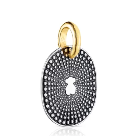 Discount Pendentif Oursin grand bicolore Pendentifs En Argent | Pendentifs Grands