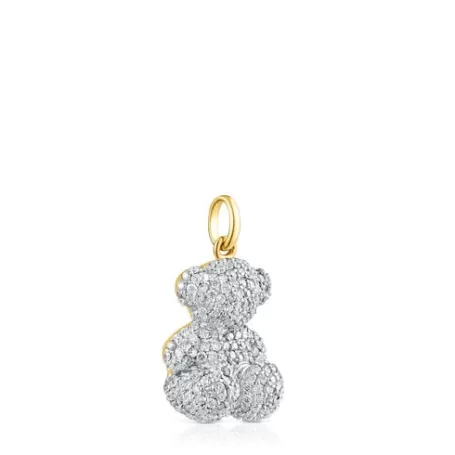 Best Pendentif ourson Bold Bear diamants 1,30 ct et or Pendentifs En Or | Pendentifs Petits