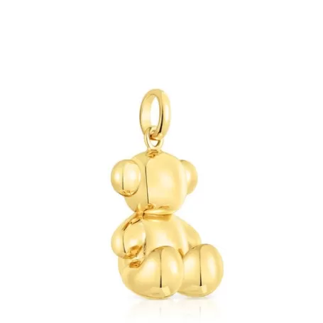 Best Pendentif ourson Bold Bear grand en argent vermeil Pendentifs En Argent | Pendentifs Moyens