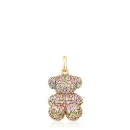 Best Pendentif ourson Bold Bear pierres précieuses et or Pendentifs En Or | Pendentifs Petits