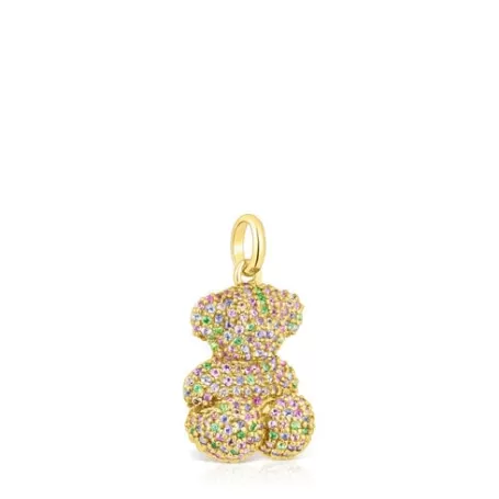 Best Pendentif ourson Bold Bear pierres précieuses et or Pendentifs En Or | Pendentifs Petits