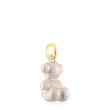 Best Pendentif ourson en acier blanc Bold Bear Pendentifs Moyens | Bijoux