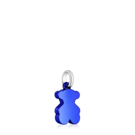 Outlet Pendentif ourson en acier bleu petit Sweet Dolls Pendentifs Petits