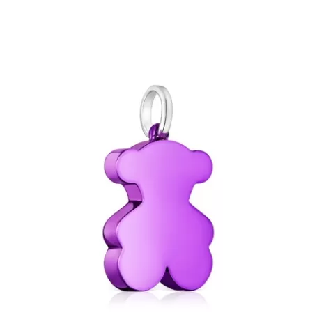 Online Pendentif ourson en acier lilas moyen Sweet Dolls Pendentifs Moyens