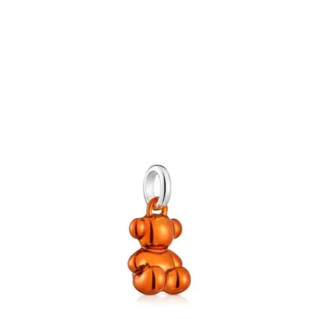 Hot Pendentif ourson en acier orange petit Bold Bear Pendentifs Petits | Bijoux