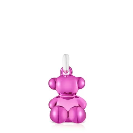 Online Pendentif ourson en acier rose Bold Bear Pendentifs Moyens | Bijoux