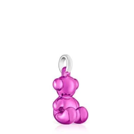 Online Pendentif ourson en acier rose Bold Bear Pendentifs Moyens | Bijoux