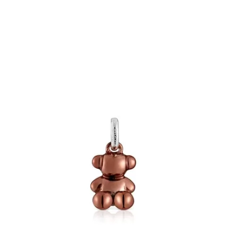 Fashion Pendentif ourson en acier rose cuivré petit Bold Bear Pendentifs Petits | Bijoux