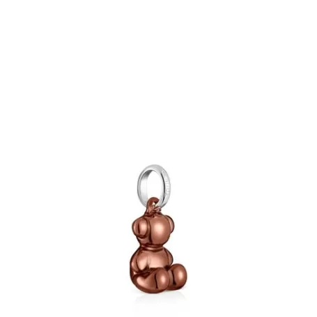 Fashion Pendentif ourson en acier rose cuivré petit Bold Bear Pendentifs Petits | Bijoux