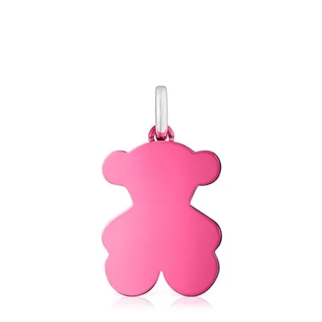 Clearance Pendentif ourson en acier rose moyen Sweet Dolls Pendentifs Moyens