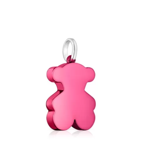 Clearance Pendentif ourson en acier rose moyen Sweet Dolls Pendentifs Moyens