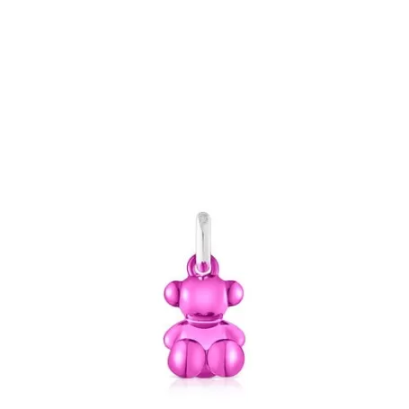 Clearance Pendentif ourson en acier rose petit Bold Bear Pendentifs Petits | Bijoux