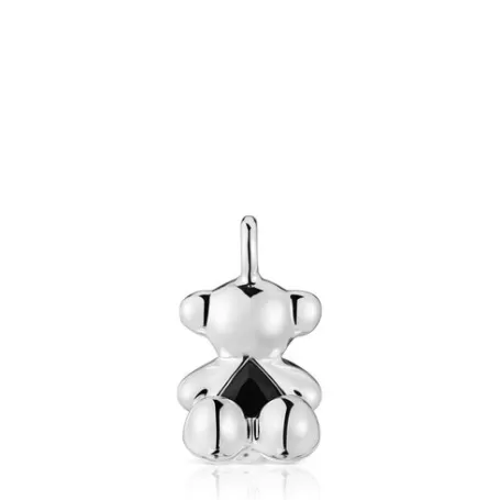 Store Pendentif ourson en et onyx moyen Bold Bear Pendentifs En Argent | Pendentifs Moyens