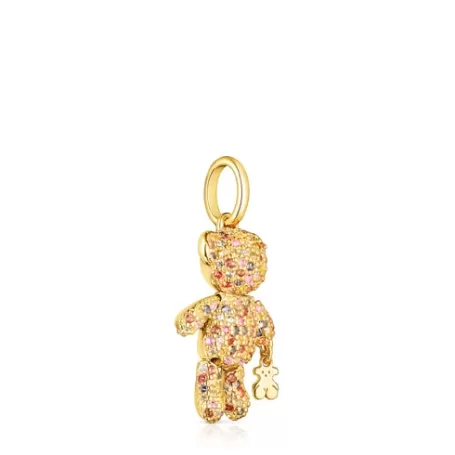 Online Pendentif Teddy Bear Gems en Argent vermeil et Saphirs Pendentifs En Argent | Pendentifs Moyens