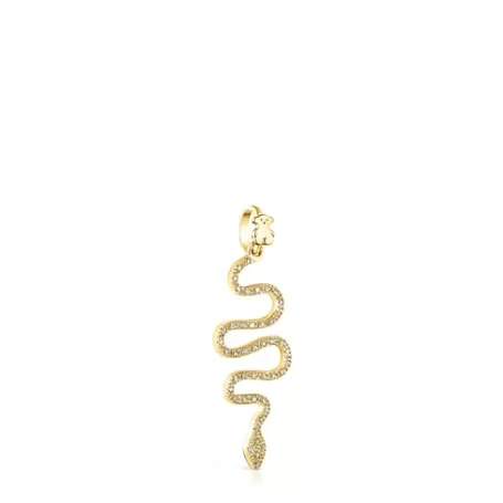 Best Sale Pendentif Good Vibes serpent en Or et Diamants Pendentifs En Or | Pendentifs Moyens