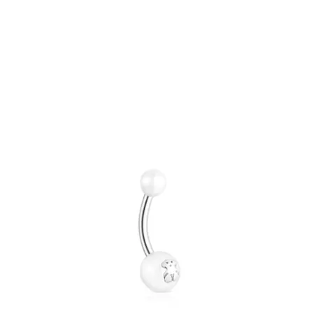 Outlet Piercing nombril Pearl en et perles Piercings Nombril | Piercings Acier