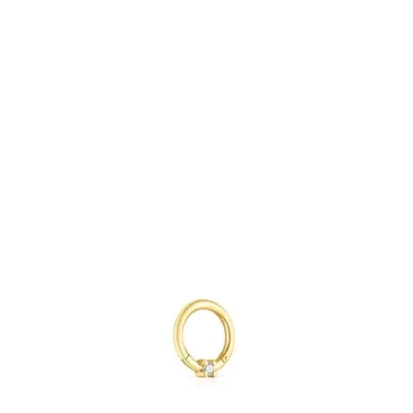 Hot Piercing oreille Basics en or avec diamant Boucles D’oreilles Individuelles | Piercings Oreille
