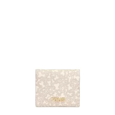 Best Sale Portefeuille beige petit Kaos Mini Lines Portefeuilles Et Porte-monnaie