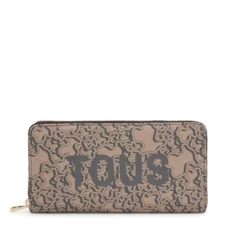 Cheap Portefeuille long taupe Kaos Mini Evolution New Portefeuilles Et Porte-monnaie