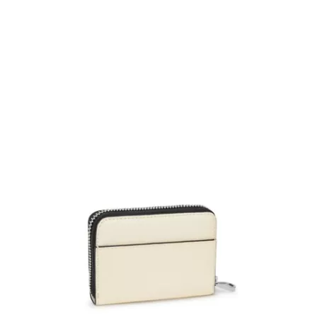 Shop Porte-monnaie beige New Dorp Portefeuilles Et Porte-monnaie