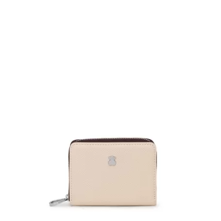 Shop Porte-monnaie New Dubai moyen beige et marron Sacs Personnalisés | Portefeuilles Et Porte-monnaie