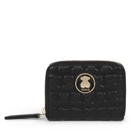 Sale Porte-monnaie Sherton moyen en Cuir noir Sacs En Cuir | Portefeuilles Et Porte-monnaie