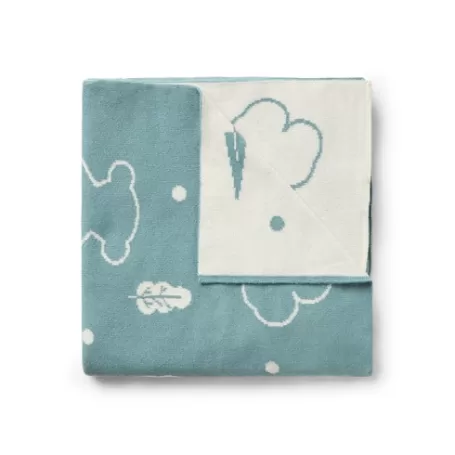 Cheap Reversible baby blanket in Nilo bears blue Accessoires