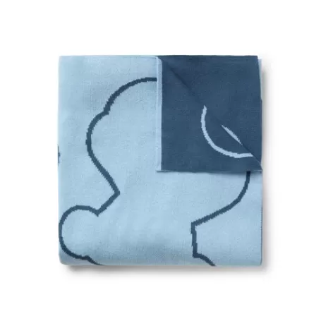 Hot Reversible baby blanket in Nilo multi-motifs blue Accessoires