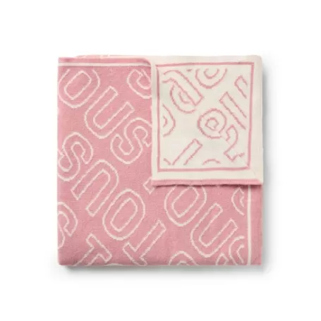 Cheap Reversible baby blanket in Nilo logo pink Accessoires