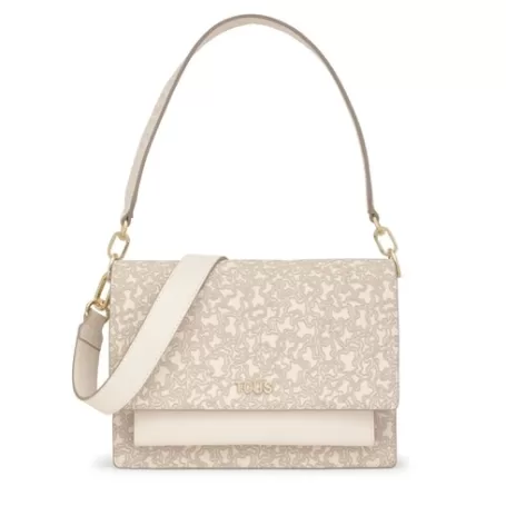 Discount Sac à bandoulière Audree beige moyen Kaos Mini Lines Sacs À Bandoulière