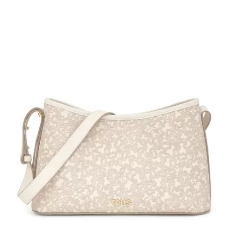 Clearance Sac à bandoulière beige grand Kaos Mini Lines Sacs À Bandoulière