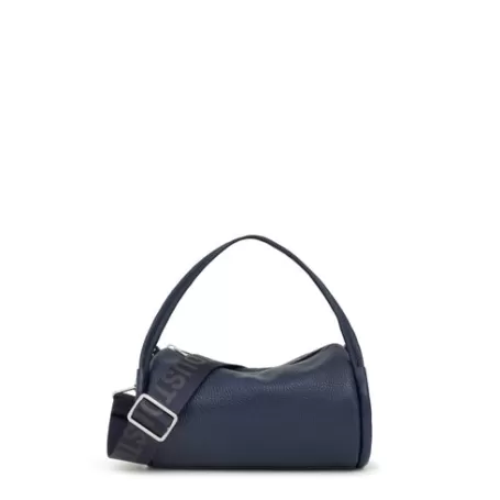 Outlet Sac Duffle en cuir marine petit Miranda Sacs En Cuir